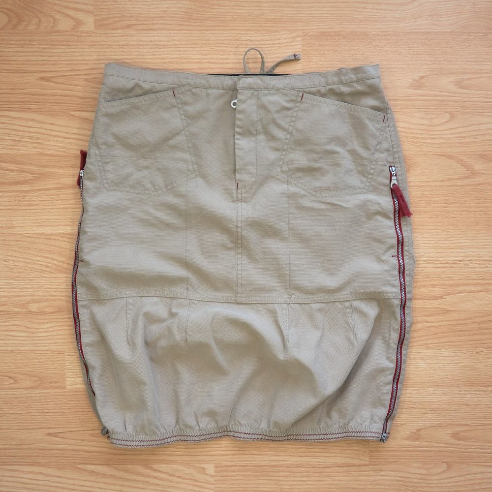 Le Jean de Marithe Francois Girbaud Cotton Blend Skirt Size 34 Made in Hong Kong